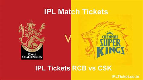 rcb vs csk tickets booking